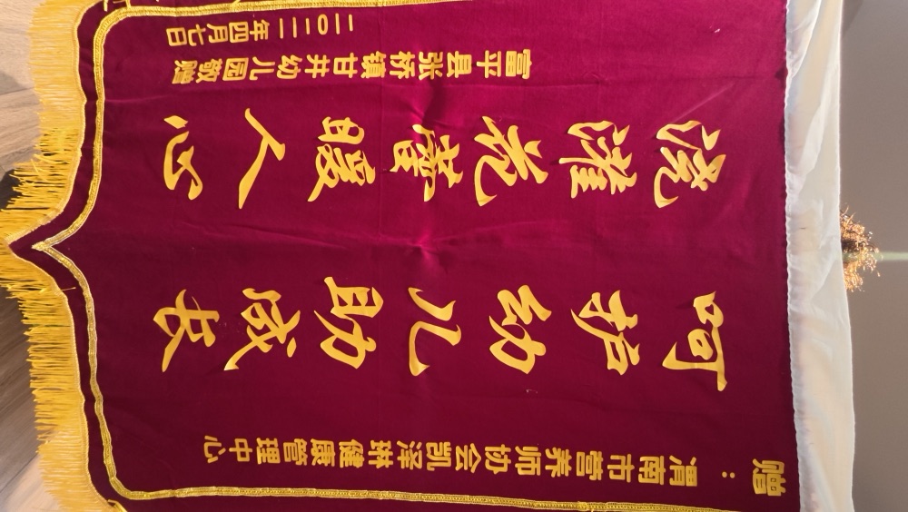 杨晓玲·锦旗实物 01
