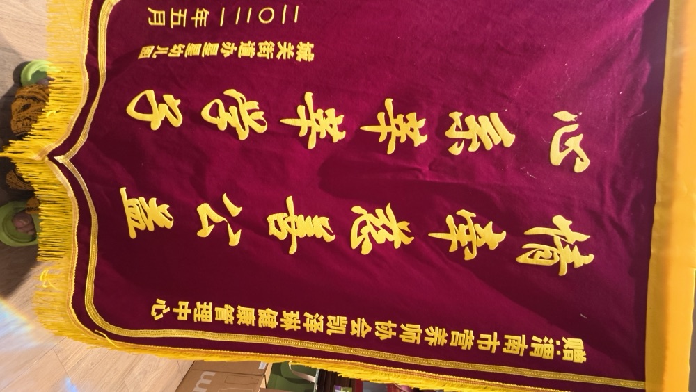 杨晓玲·锦旗实物 02